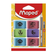[MPD-GOM-123915] Goma essentials soft color Maped con 6 piezas de color y diseño