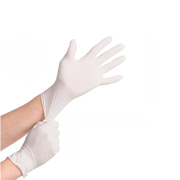 [PIM-GUANTE-MED] Guante de látex talla mediana color blanco paquete con 100 piezas