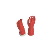 [LJA-GUANTE-ADX8] Guantes de hule Adex color rojo, N. 8 .