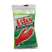 [LJA-VTX-N8] Guantes de latex antiderrapantes N. 8 Vitex color rojo