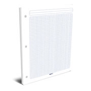 [RAY-CUA-01CA5] Hojas de repuesto para carpeta Rayter, cuadro 5mm, tamaño carta, 100 hojas