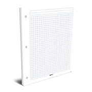 [RAY-CUA-01CA7] Hojas de repuesto para carpeta Rayter, tipo carta, 7mm, de cuadro, 100 hojas