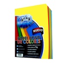 Hojas de color tamaño carta APSA colores intensos paquete con 500 hojas