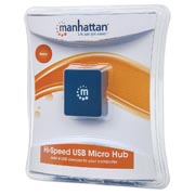 Hub Manhattan USB v2.0 4 puertos micro .