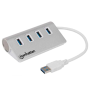 [IC-CO-163767] Hub Manhattan USB v3.0  4 ptos s/fuente aluminio