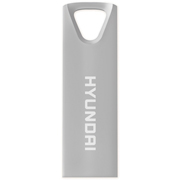 [ME-HYD-U2BK16AS] Hyundai Bravo Deluxe Keychain USB 2.0 16GB Metal Silver