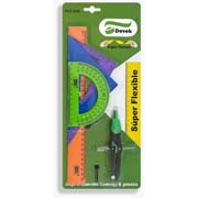 [DEV-GEO-GE00] JUEGO DE GEOMETRIA DEVEK SUPER FLEXIBLES6 PIEZAS.