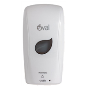 [OVA-DES-DV051] Jabonera automatica Oval color blanco .