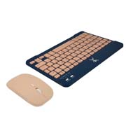 [MC-ACC-201274] KIT TECLADO Y MOUSE PERFECT CHOICE COMPACTO GENOVA COLOR AZUL