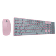 [MC-ACC-201069] Kit teclado y mouse Perfect Choice Inalámbrico rosa