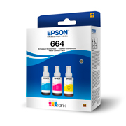 Kit tintas de color Epson T664 3 pzas .