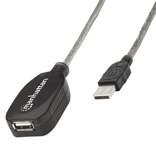 Cable Ext. Activa Usb A-B V2.0, 4.9m Manhattan
