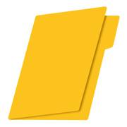 LM-Folder de color intenso Fortec carta or amarillo ceja 1/2 caja con 25 pzas