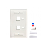 [IC-CO-772396] LM-Tapa Intellinet (faceplate) blanco 2 f. etiqueta