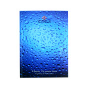 [EST-CUA-85] Libreta 1/4 pasta dura forma francesa Estrella cuadro chico 5 mm 192 hojas