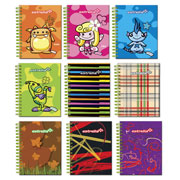 [EST-CUA-560] Libreta mini book con doble espiral Estrella raya 80 hojas