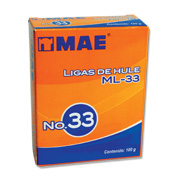 [MAE-LIG-ML33] Liga de hule mae no. 33 caja con 100grs .