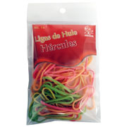 [HER-LIG-LCNG14] Ligas Hercules de hule no. 14 colores surtidos. bolsa con 15 gramos