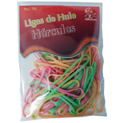 [HER-LIG-LCNG16] Ligas Hercules de hule no. 16 colores surtidos. bolsa con 15 gramos