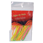 [HER-LIG-LCNG18] Ligas Hercules de hule no. 18 colores rtidos. bolsa con 15 gramos