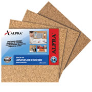 [ALF-PIZ-6768] Loseta de corcho Alfra 30 x 30 cm .