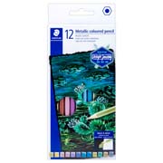 [STD-COL-146MC] Lápices de color metálicos Staedtler Design Journey, caja con 12 piezas
