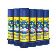 Lápiz adhesivo Bully en barra de 11 grs charola con 12 piezas