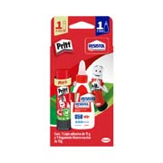 [HEN-PEG-2780672] Lápiz adhesivo Pritt en barra de 11 grs + Resistol 850 de 55 grs cajilla c/2 pzs
