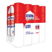 [HEN-PEG-2795825] Lápiz adhesivo Resistol en barra de 10 grs charola con 12 piezas