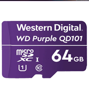 [ME-WD-64G1P0C] MEMORIA MICROSD WD PURPLE, 64GB DISEÑADA PARA CAMARÁS DE VIDEOVIGILANCIA