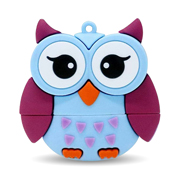 [BR-ME-19043237] MEMORIA USB 32GB BUHO AZUL/MORADO .