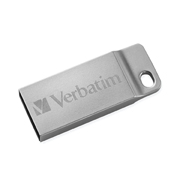 [VER-ACC-98749] MEMORIA VERBATIM USB 32 GB METAL EXECUTIVE SILVER 2.0