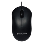[TZ-ACC-TZMOU01] MOUSE USB ALÁMBRICO (NEGRO) MOUSE ALÁMBRICO TECHZONE
