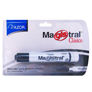 [AZO-MAR-831NE] Marcador Magistral Clásico punta cincel 6 mm color negro blíster