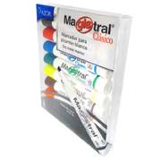 [AZO-MAR-83478] Marcador Magistral Clásico punta cincel 6 mm colores surtidos empaque con 8 pzas
