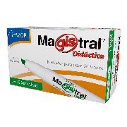 [AZO-MAR-8350VEC] Marcador Magistral Didáctico punta cincel 6 mm color verde caja con 12 piezas