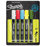 [BER-MAR-75541] Marcador Sharpie Chalk 5 piezas tiza uida borrable