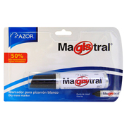[AZO-MAR-8301NE] Marcador de aluminio Magistral punta cel 6 mm color negro blíster