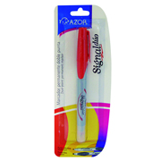 [AZO-MAR-3301RO] Marcador doble punta bala Signal Duo color rojo blíster 1 pieza