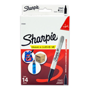 [BER-MAR-S12MAS2] Marcador fino permanente Sharpie negro 12 piezas 2 gratis.