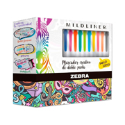 [ZEB-MAR-1568] Marcador mildliner zebra, colores surtidos, exibidor 25 piezas