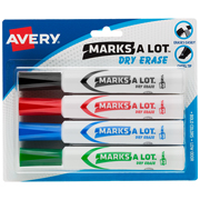 [AVE-MAR-24409] Marcador para pizarrón AVERY con 4 piezas  colores surtidos