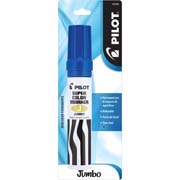 [PIIL-MAR-13129] Marcador permanente Jumbo Pilot punta cincel hasta 12.5 mm, azul, blister 1 pza