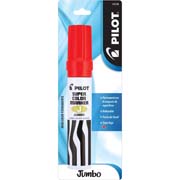 [PIIL-MAR-13138] Marcador permanente Jumbo Pilot punta cincel hasta 12.5 mm, rojo, blister 1 pza