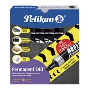 Marcador permanente Pelikan 540 negro caja con 10 piezas