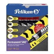 [PEL-MAR-026003] Marcador permanente Pelikan 540 rojo caja con 10 piezas