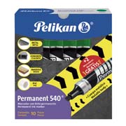 [PEL-MAR-026007] Marcador permanente Pelikan 540 verde caja con 10 piezas