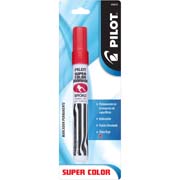 [PIIL-MAR-43012] Marcador permanente SCB Pilot punta cincel, línea fina/gruesa, rojo, blister