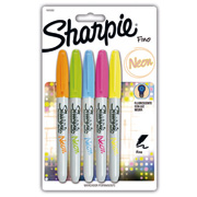 [BER-MAR-1925282] Marcador permanente Sharpie neón blís cn 5 colores surtidos