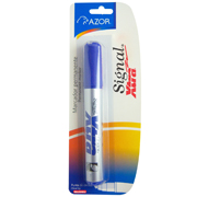 [AZO-MAR-40103] Marcador permanente Signal Xtra punta cincel 6 mm color azul blíster